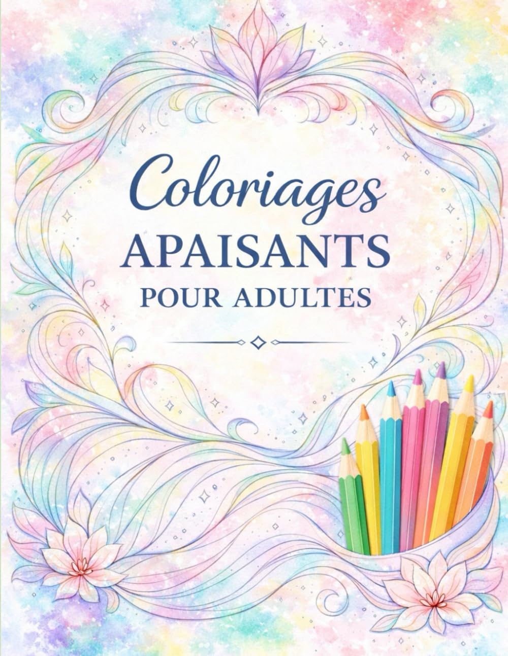 Coloriages apaisants pour adultes: Fleurs, motifs apaisants et moments de détente pour réduire le stress