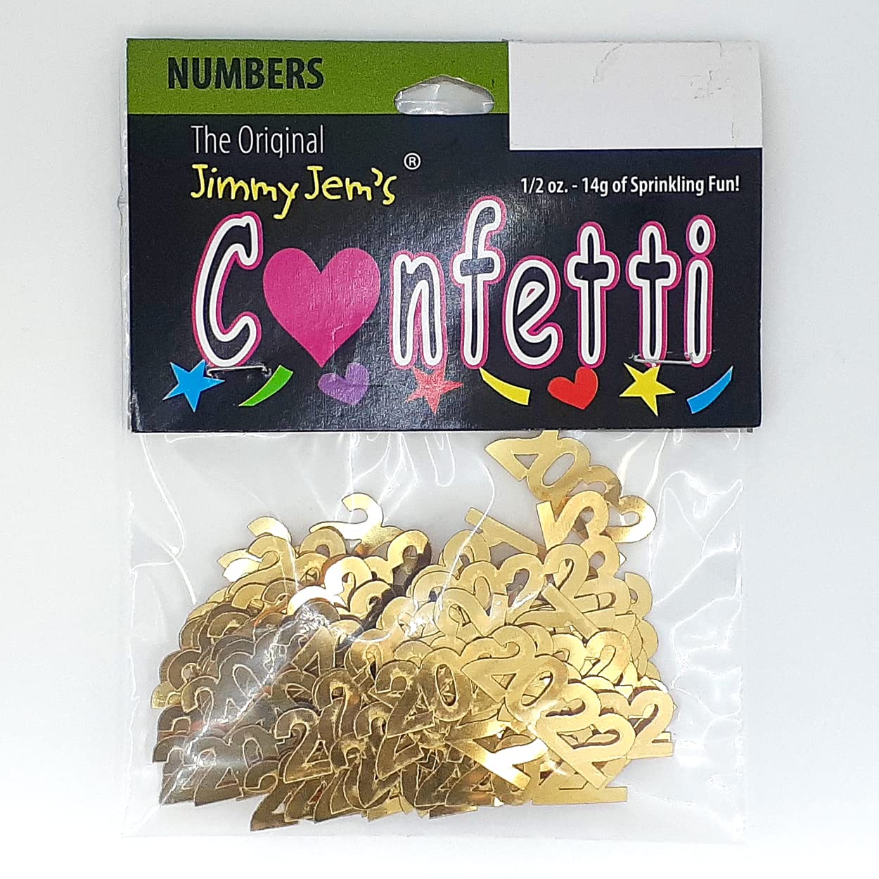 Confetti Year 2022 Gold - 4 Half Oz Bags (2 oz) #7222 Q02