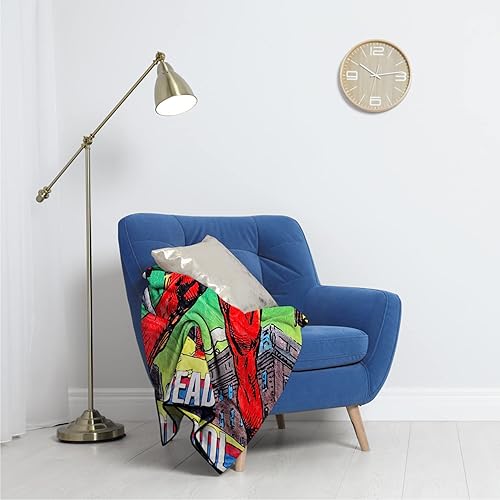 Miniatura 4 de Marvel Deadpool - Manta de forro polar más suave y cómoda para adultos y niños, mide 60 x 45 pulgadas