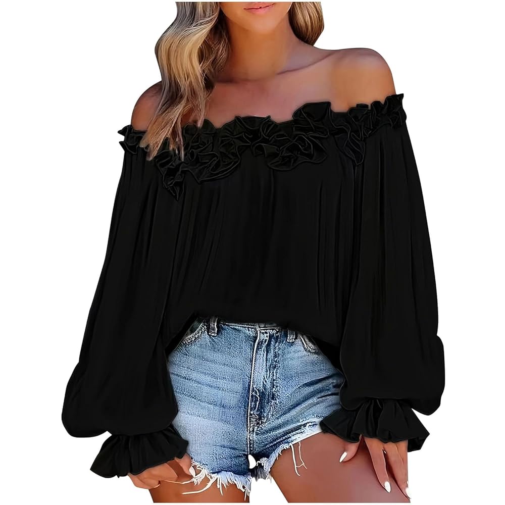 トップス rosemuse shoulder frills blouse shoulder frills blouse – BUNNY APARTMENT