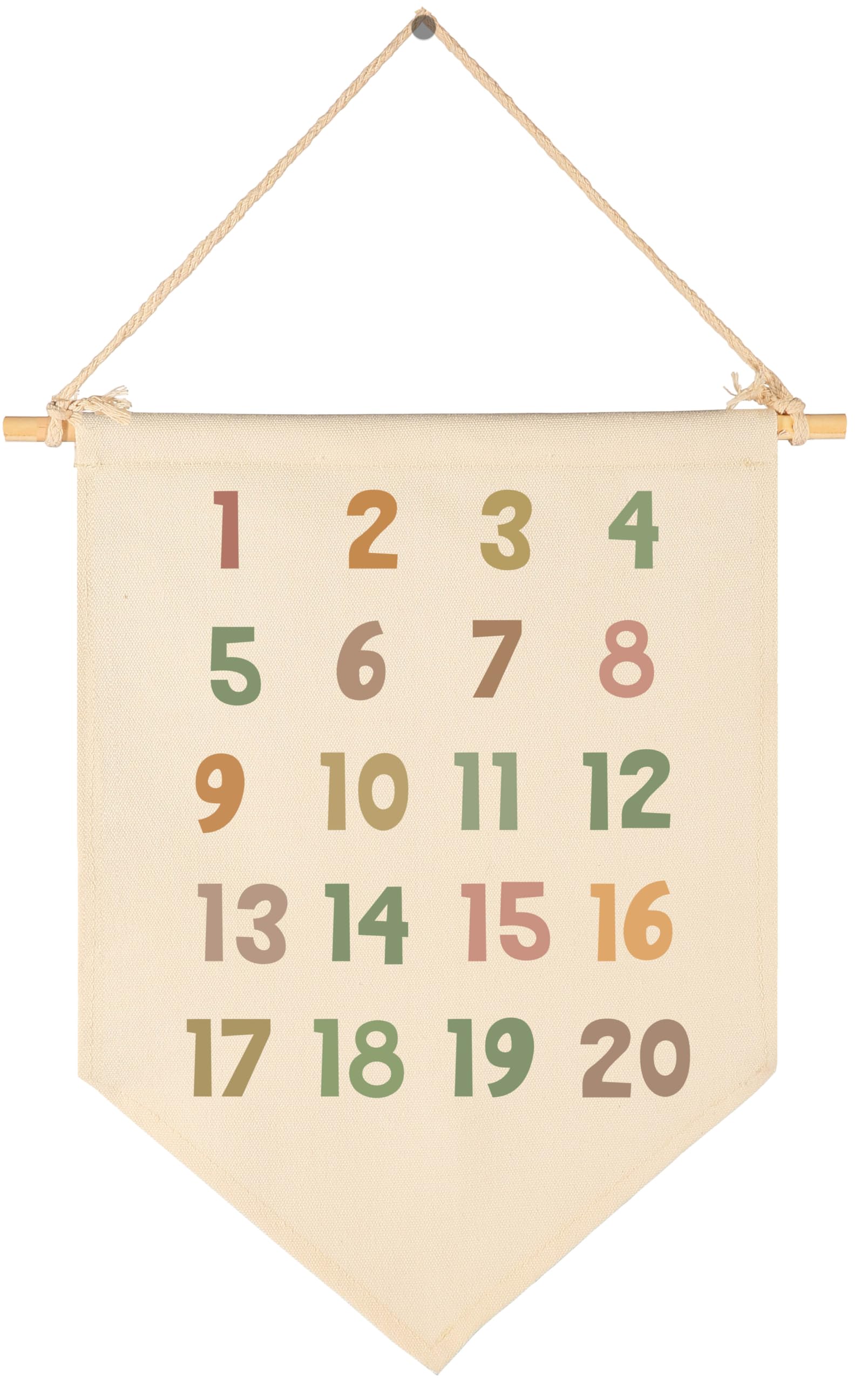 Classroom Wall Banner Decor-Teacher Supplies Gift-Inspirational Back to School Flag-Motivational Education Quote-Hanging Canvas Pennant Sign for Classroom Reading Corner-Arabic Numerals1-10