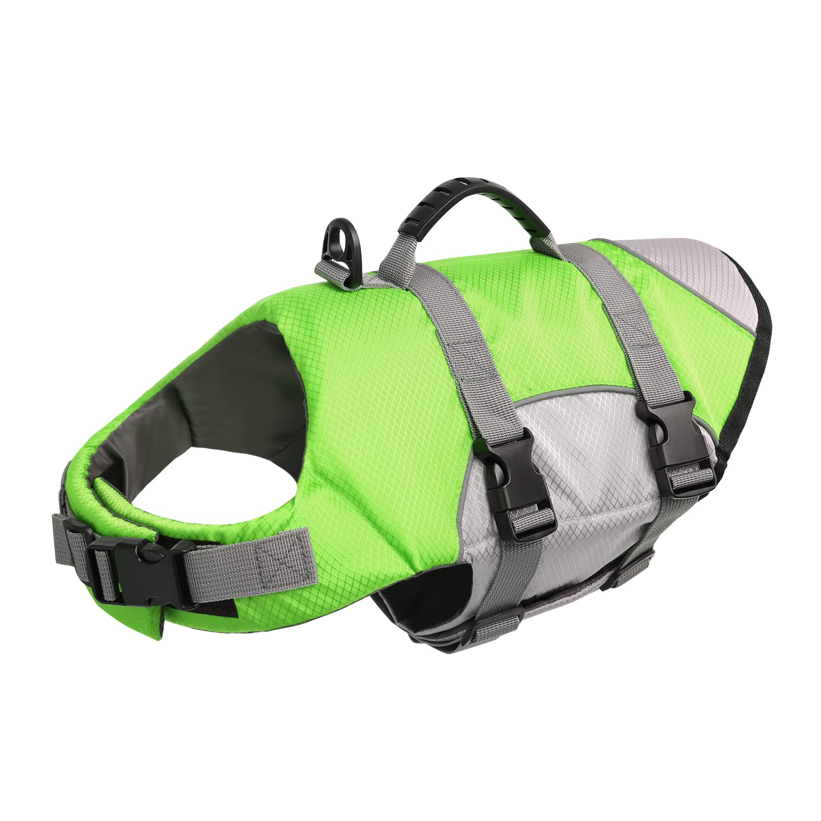CITÉTOILE Chaleco Salvavidas para Perros, Chaleco de Flotación para Perros Pequeños y Grandes, Flotador para Perros con Asa y Reflectante para Deportes Acuáticos en Mar/Río, Ligero y Seguro