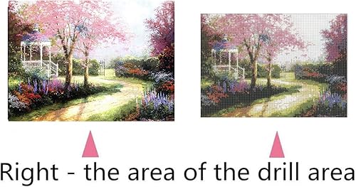 Miniatura 6 de SIDENUO Kit de diamantes de camino de flores de árbol 5D para adultos, paisajes de otoño, pintura de paisaje, manualidades para decoración de pared