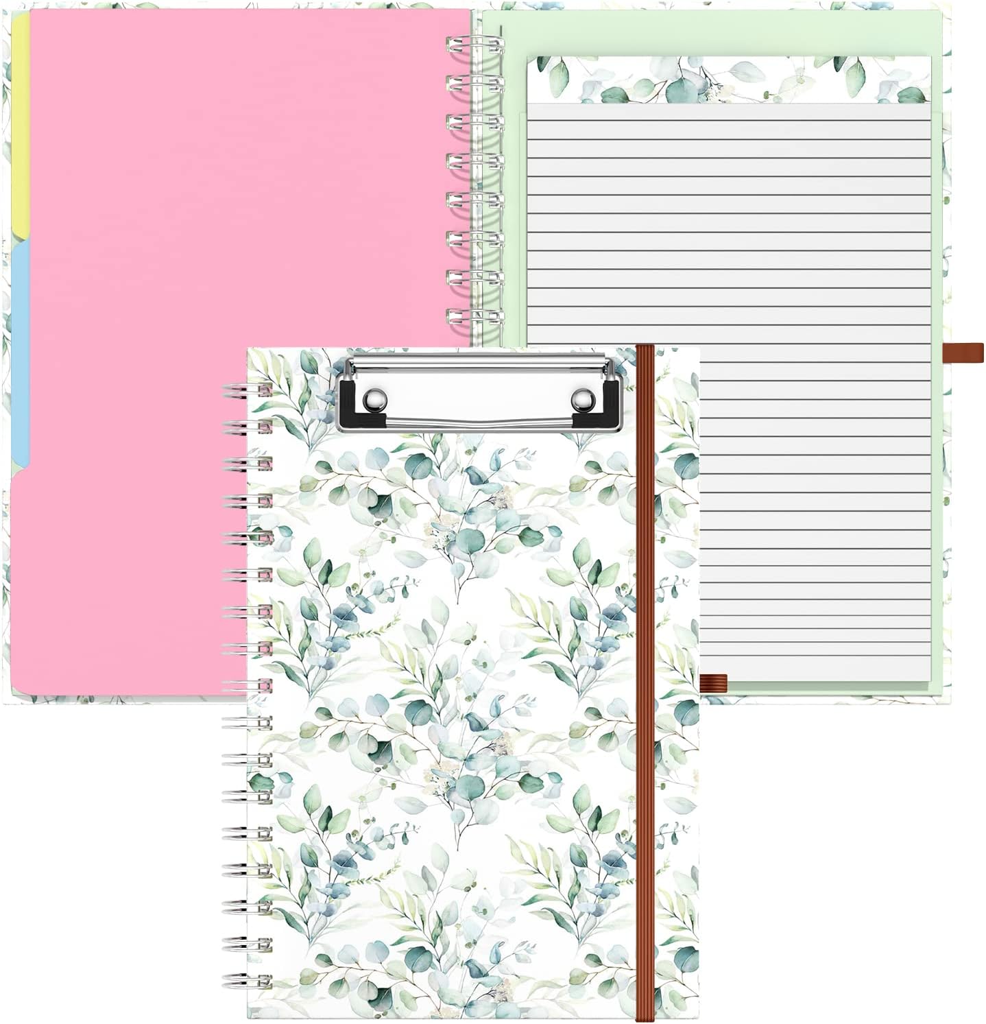 Rimilak Spiral Clipboard Folio with Refillable Lined