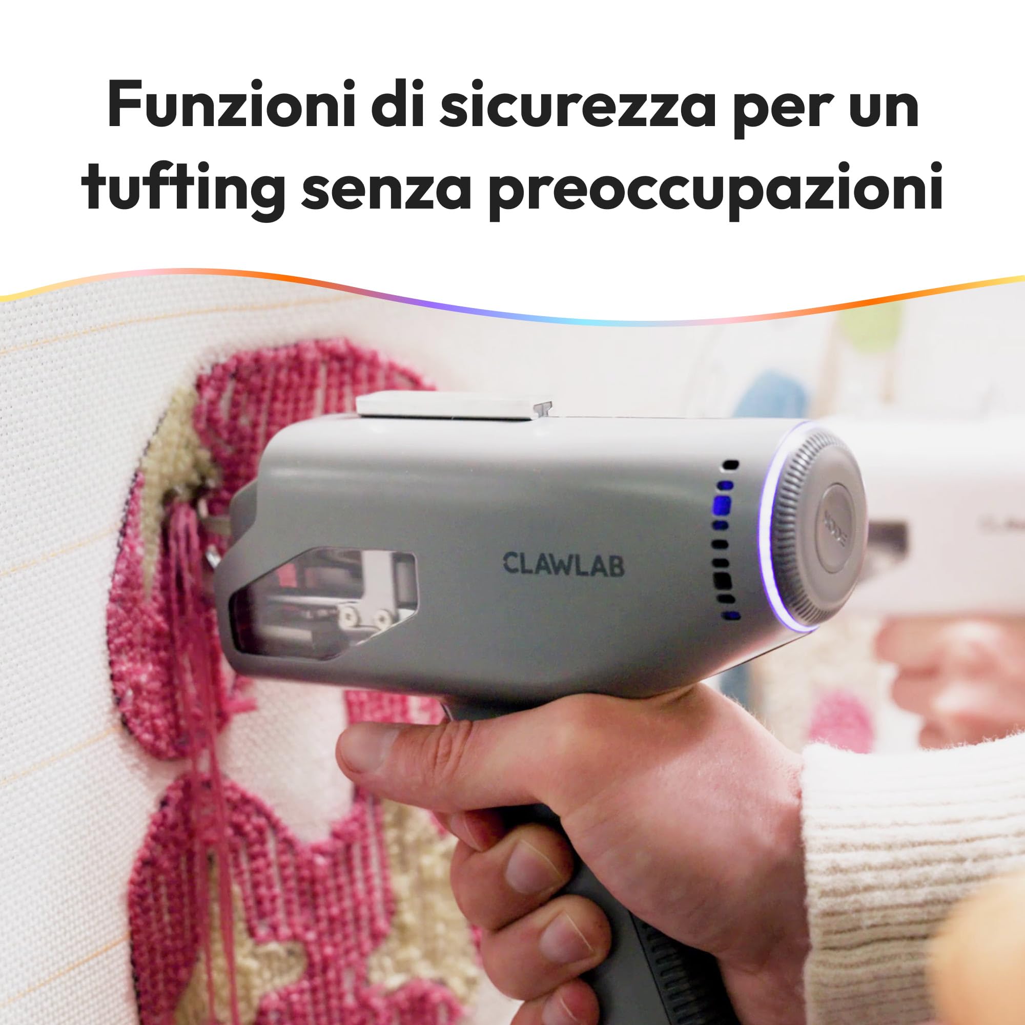 Tufting Kit H1 (Grigio) – Telaio di tuffatura – Pistola a spruzzo – Kit tufting completo – Pistola tufting – Macchina per fare tappeti – Tela Tufting & Punch Needle – Kit di avvio