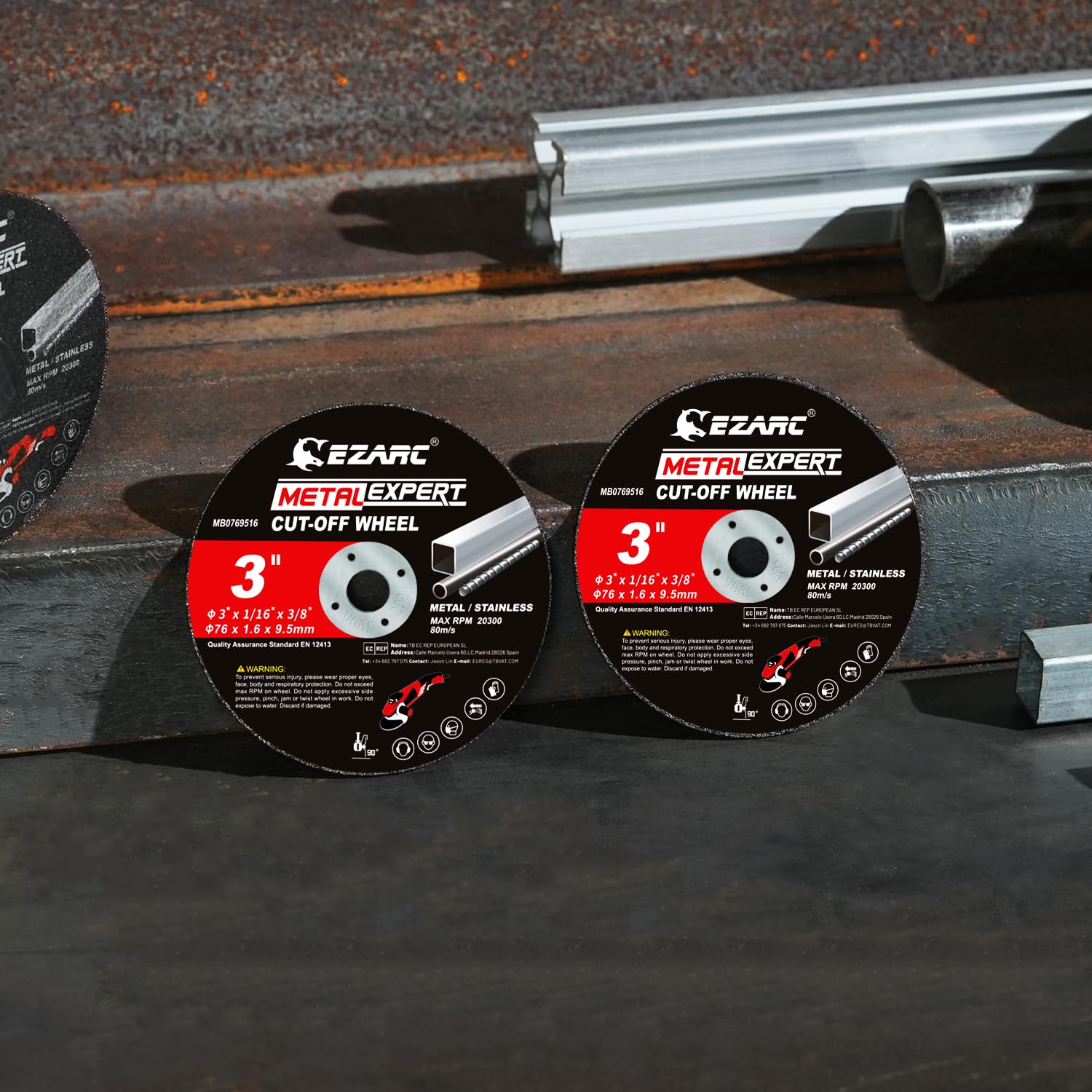 EZARC Metal Cut Off Wheels - 25 Pack -7