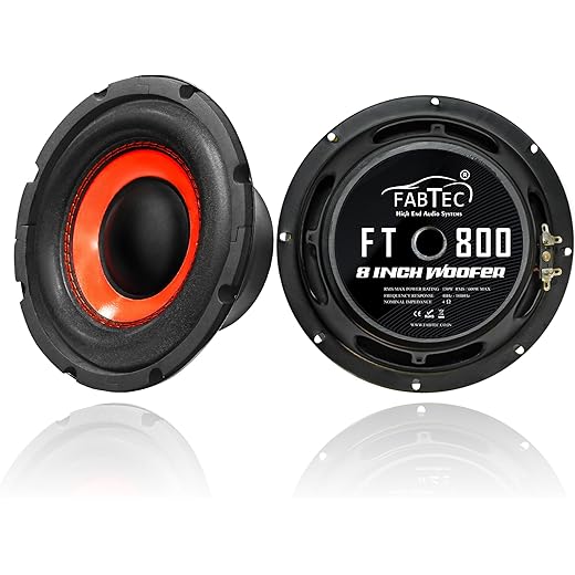 FABTEC 8 Bass Subwoofer 150W RMS 600W Peak Power 4 Ohm En