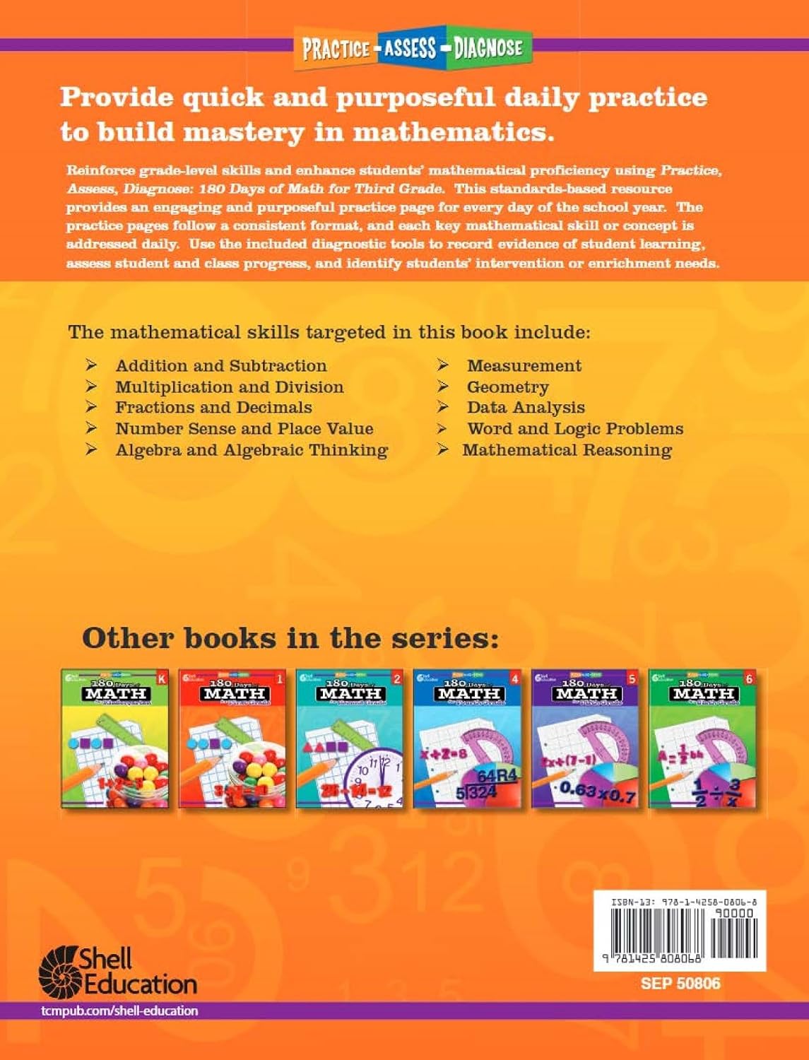 180 Days™: Includes Reading, Writing, and Math for 3rd Grade Practice Workbook for Classroom and Home, Cool and Fun Practice Created by Teachers