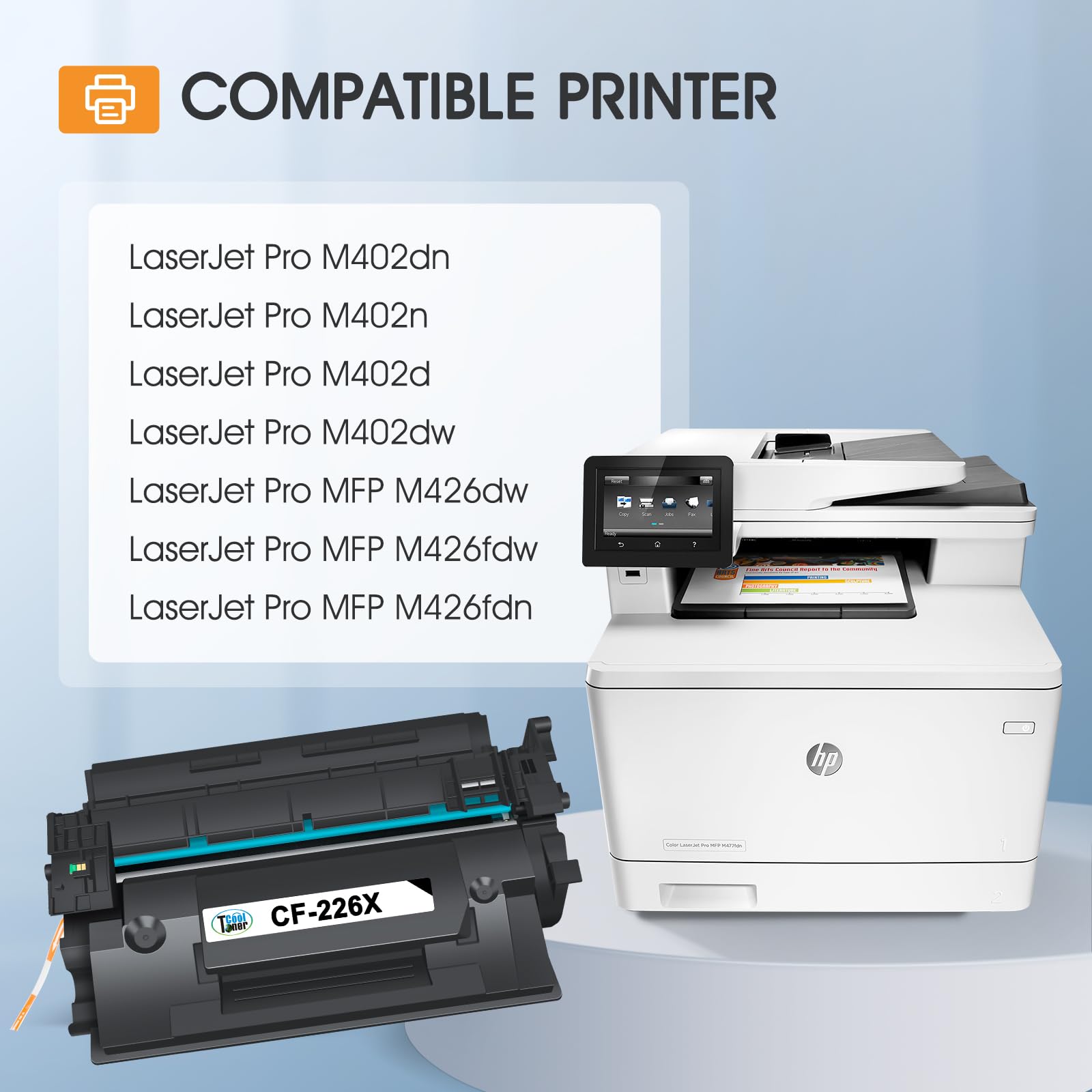 【2台まとめ売り】　HP 未使用品　プリンター Amazon.co.jp: HP LaserJet M402n M426fdw用 CF226X トナー