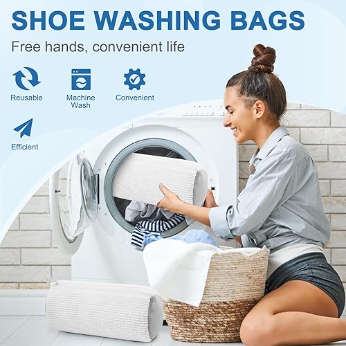 Miniatura 6 de Shoe Washing Machine Bag,Shoe Laundry Bags for Sneakers, Reusable Shoe Cleaning Bag for All Shoe Sizes