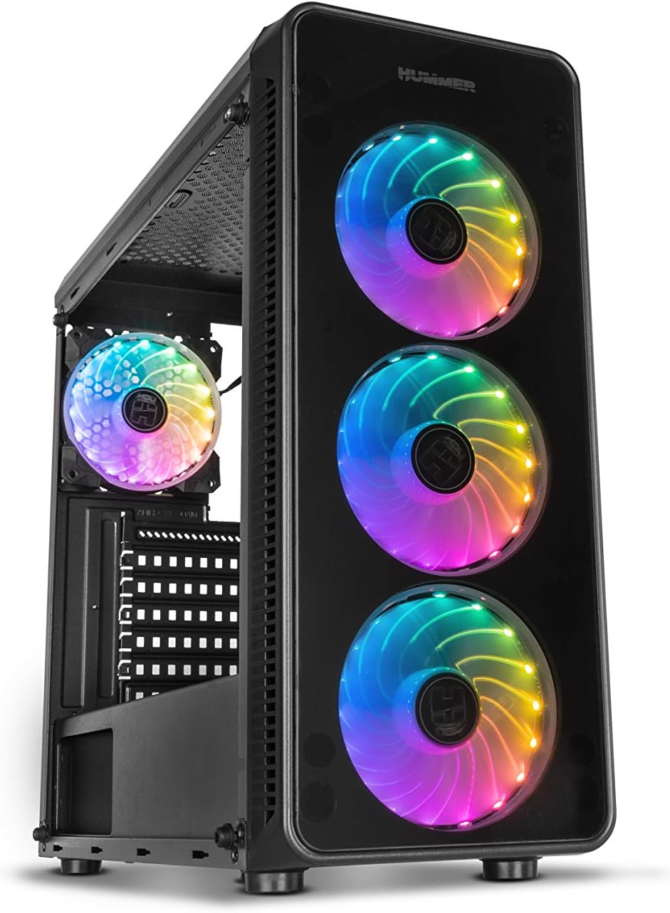 NOX XTREME PRODUCTS HUMMER VISION WHITE - Semitower ATX | M-ATX, Zij