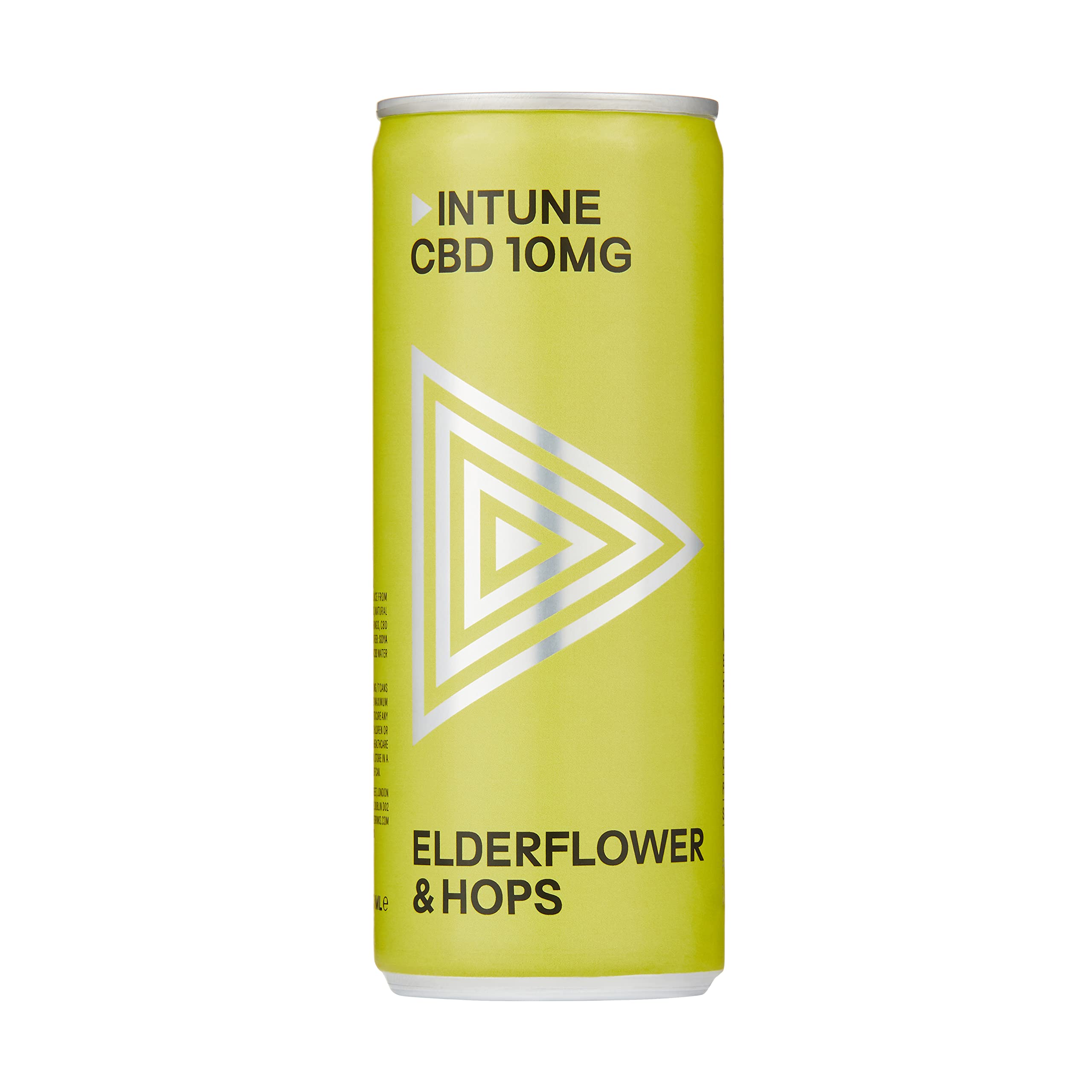 Elderflower Sparkling CBD Drink, 100% Natural, Vegan, Multipack of 12 x 250ml Cans