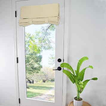 WdFour Privacy Blackout French Door Curtain.