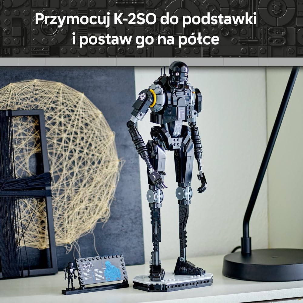 LEGO Star Wars Droid strażniczy K-2SO 75434 | Kolekcjonerska figurka, zabawka dla 10-latka, prezent Star Wars dla dzieci, klocki dla chłopca i dziewczynki, 845 elementów