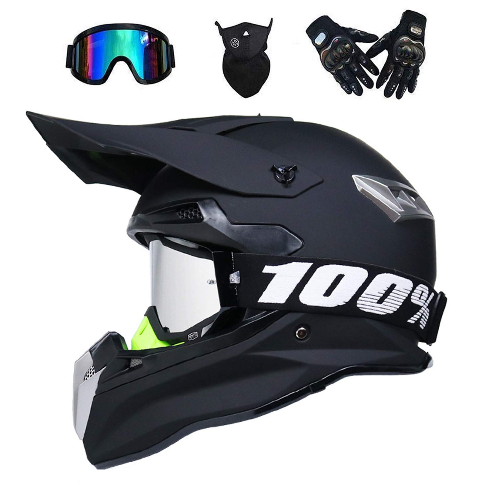 Casco Integrale Motocross AVT MX - Leggero, Omologato DOT, Visiera Rimovibile Per Adulti - Foto 3