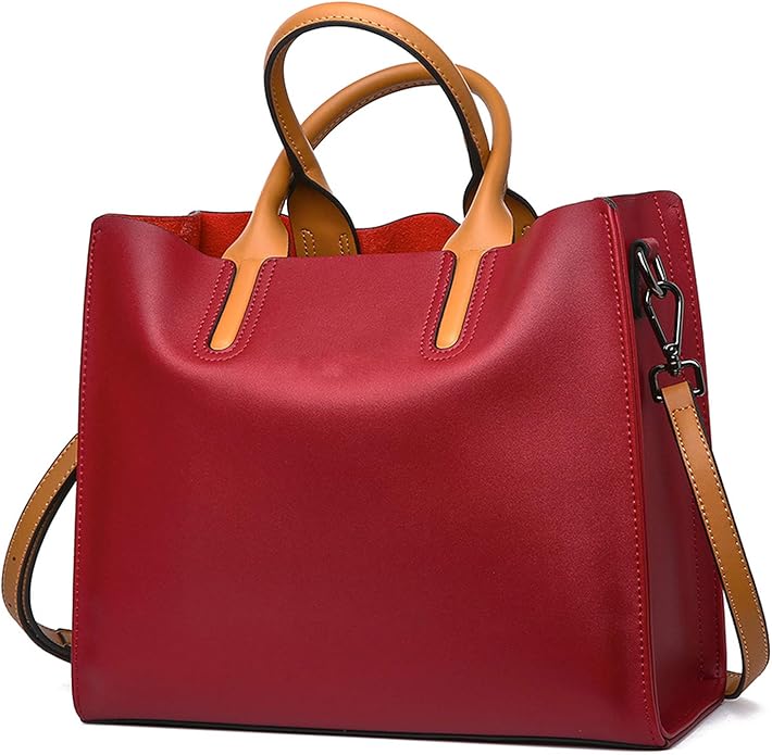 UGDXL Messenger Bag Damen Schultertasche Damentasche Handtasche, (Rot