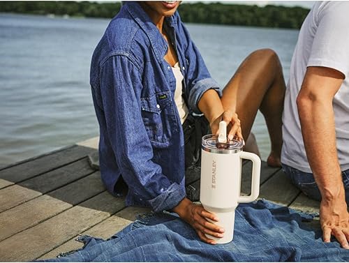 Miniatura 5 de STANLEY Quencher ProTour - Vaso de paja con tapa a prueba de fugas, popote y asa integrados, compatible con portavasos para viajes, vaso de acero