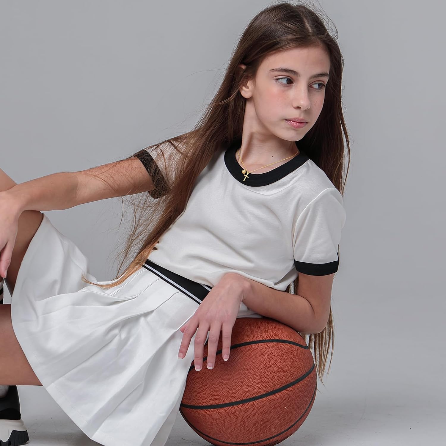 Softball/Volleyball/Basketball/Soccer Necklace for Teen Girls Women, Gold/Silver Cross Pendant Sport Accessories Valentines Christian Religious Jewelry Gifts for Teens Kids Lovers - Image 6