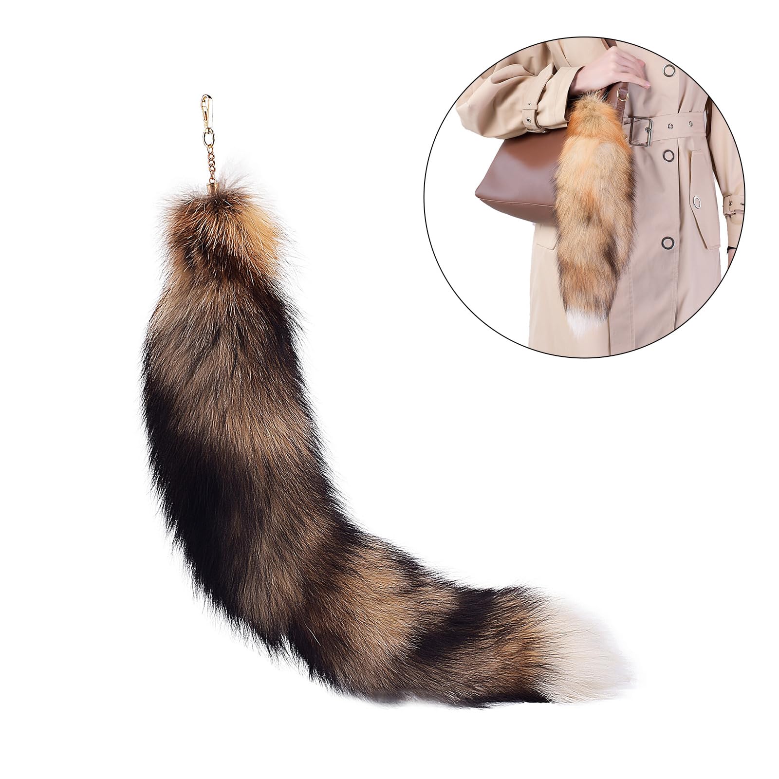 Llavero de cola de animal, colgante de cola de peluche, llavero, colgante, cartera, bolso para bolso, mochilas, llavero simple