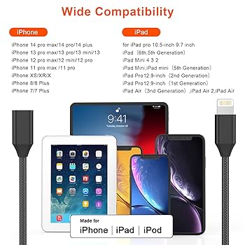 Amazon.co.jp: DESOFICON iPhone Charger Extension Cord [Apple