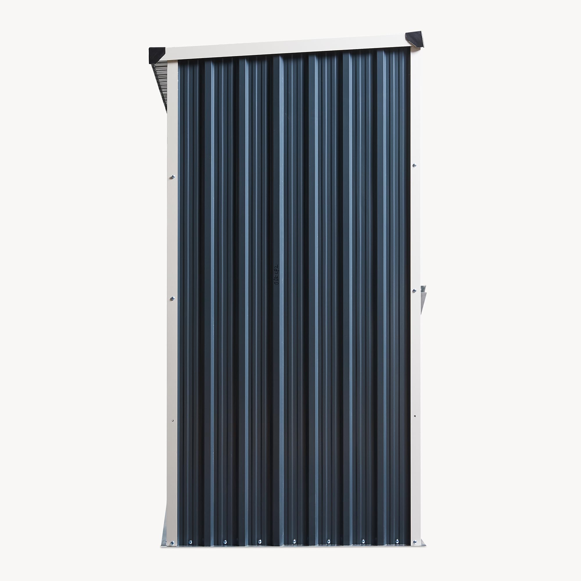 Portalegna da Esterno 352x80x152 cm Antracite Struttura in Acciaio Tettuccio Deposito Legna da Ardere