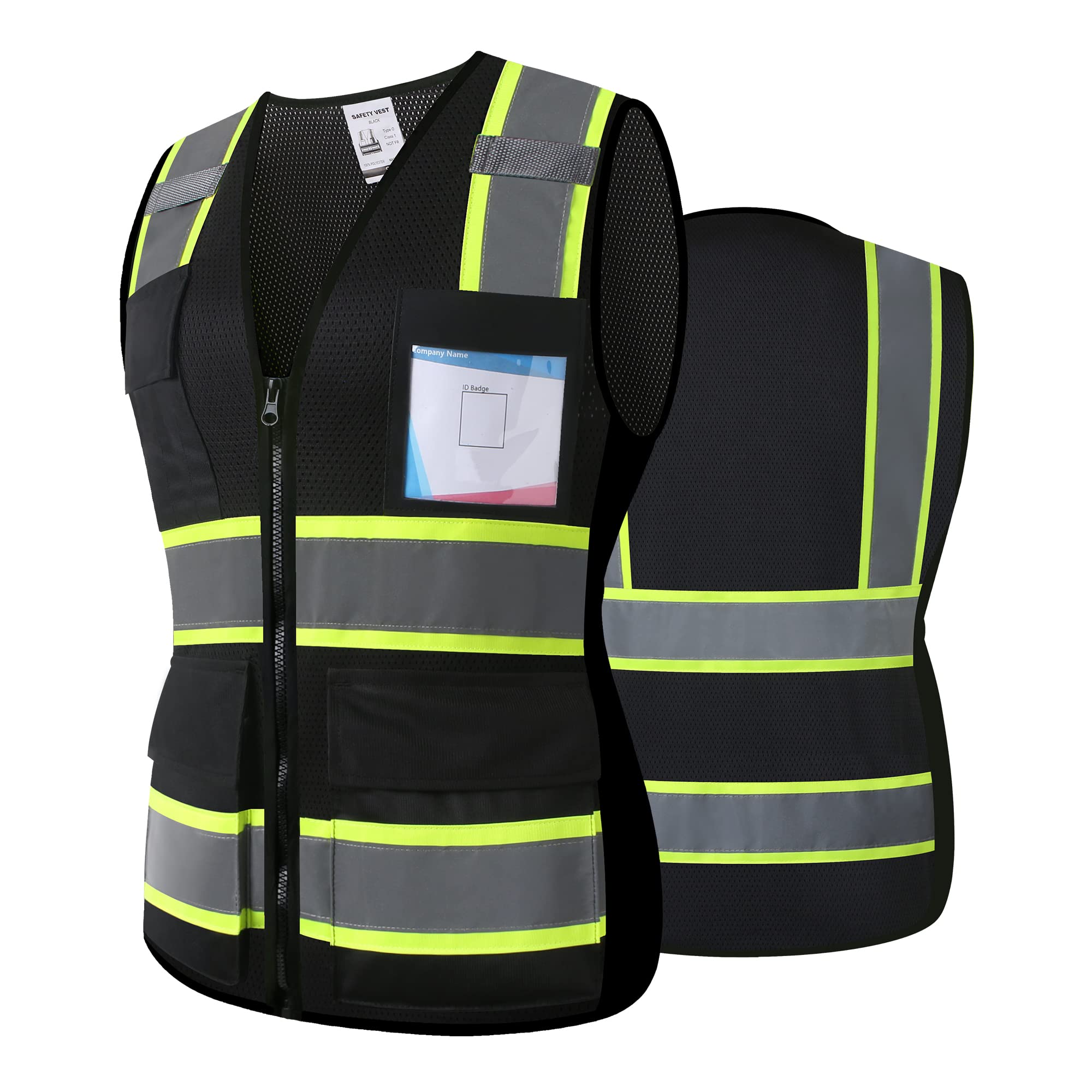 Safety Vest for Men Women Reflective Construction Vest Hi Vis ANSI Standard