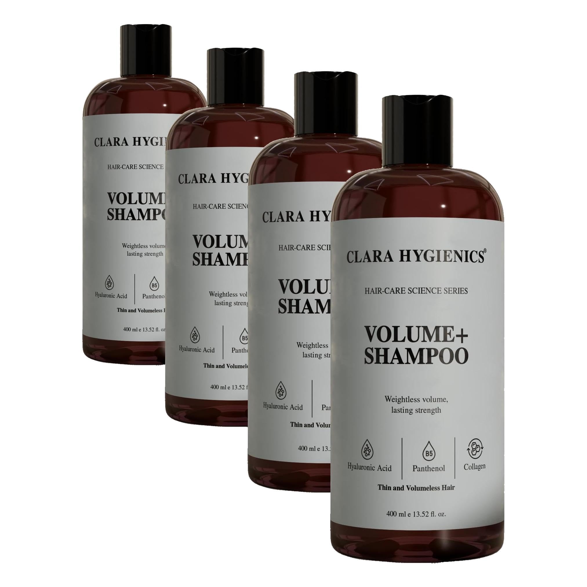 Volume+ Shampoo 400 ml Hyaluronic Acid Series Şampuan (4 paketi)