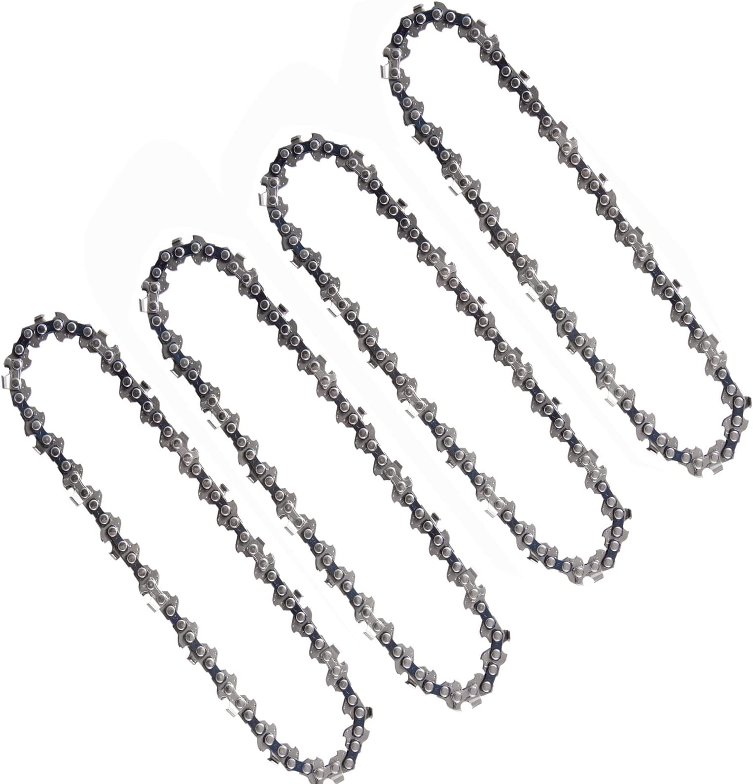 AICOYA Sägekette 2 Stück 1/4 12 Zoll - 64 Glieder 1.1mm Für 30cm Schiene