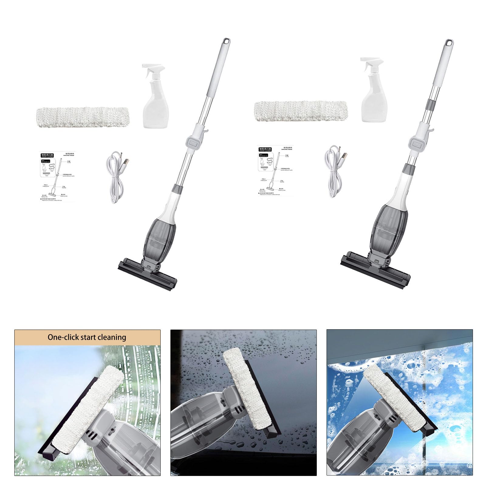 Pratico gadget per la pulizia delle finestre Pulitore di vetri Texture adatto per la pulizia professionale professionale della macchina