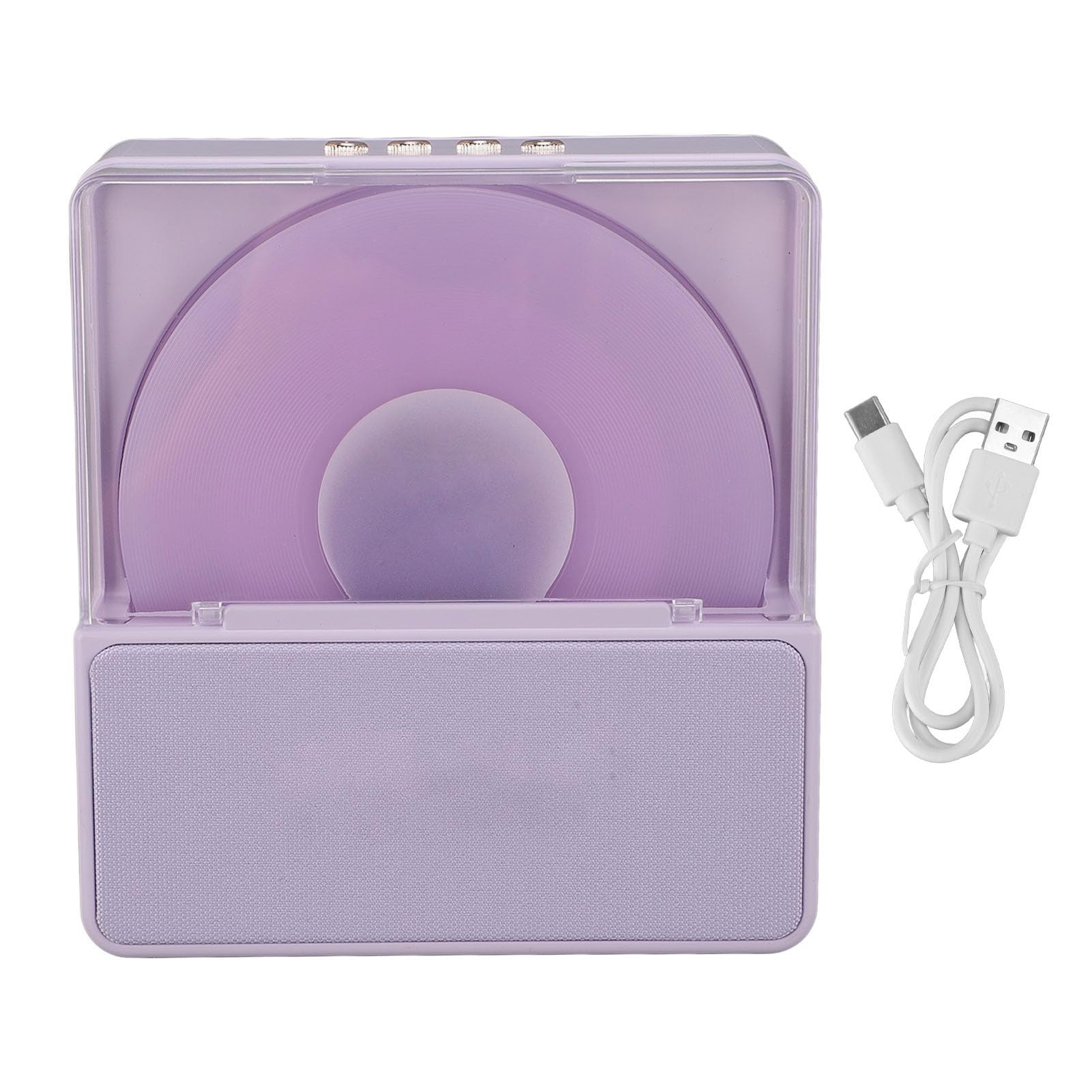 Cocoarm 2 in 1 Retro Bluetooth Speaker Night Light, 2000mah (PURPLE)