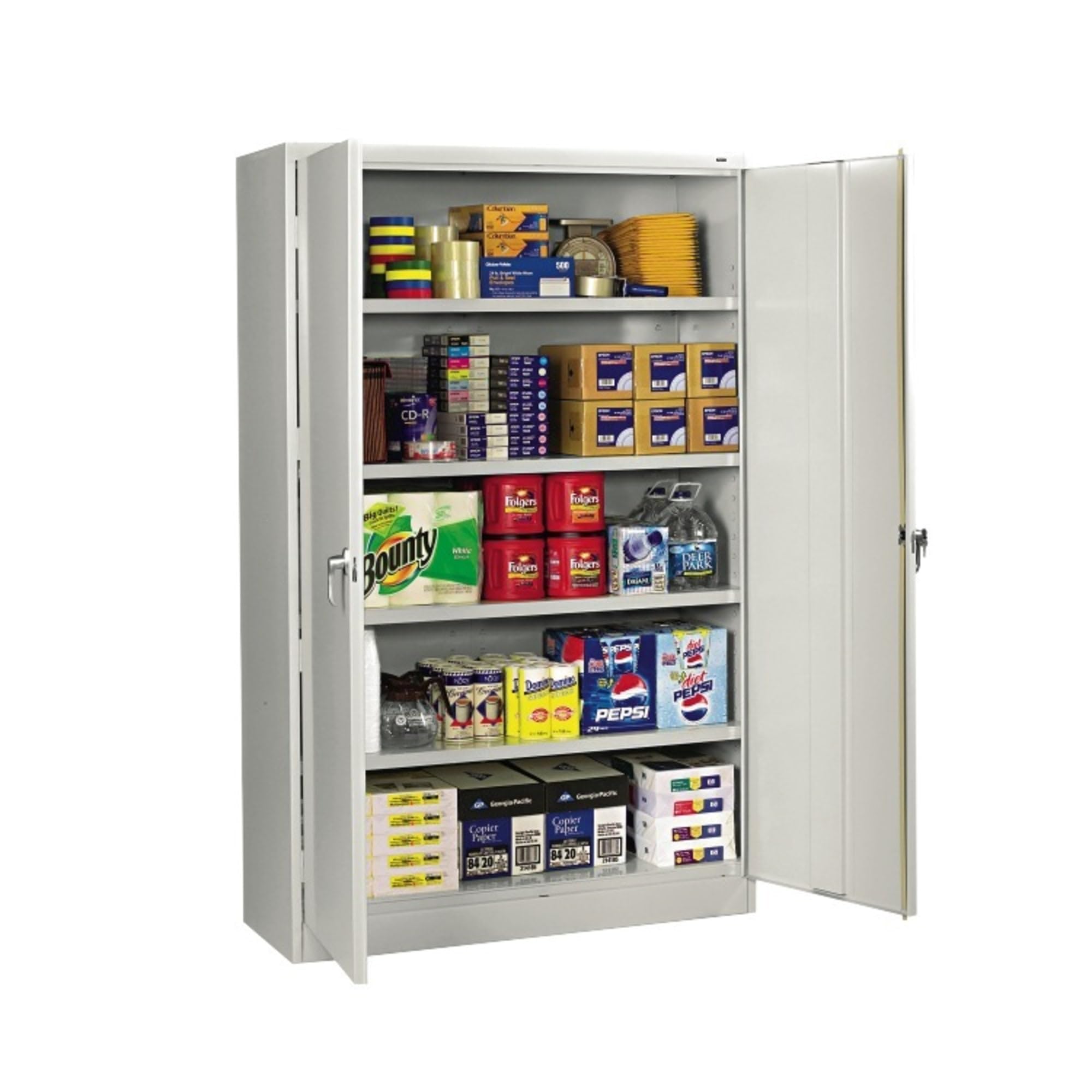 Tennsco TNNJ2478SULGY - Assembled Jumbo Steel Storage Cabinet