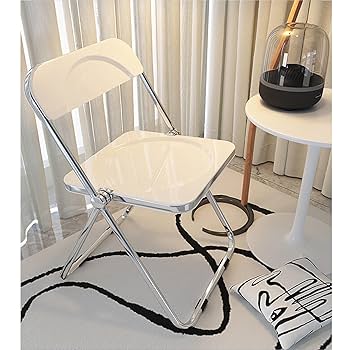 Amazon.co.jp: CAFIEDR透明チェア、折りたたみダイニングチェア