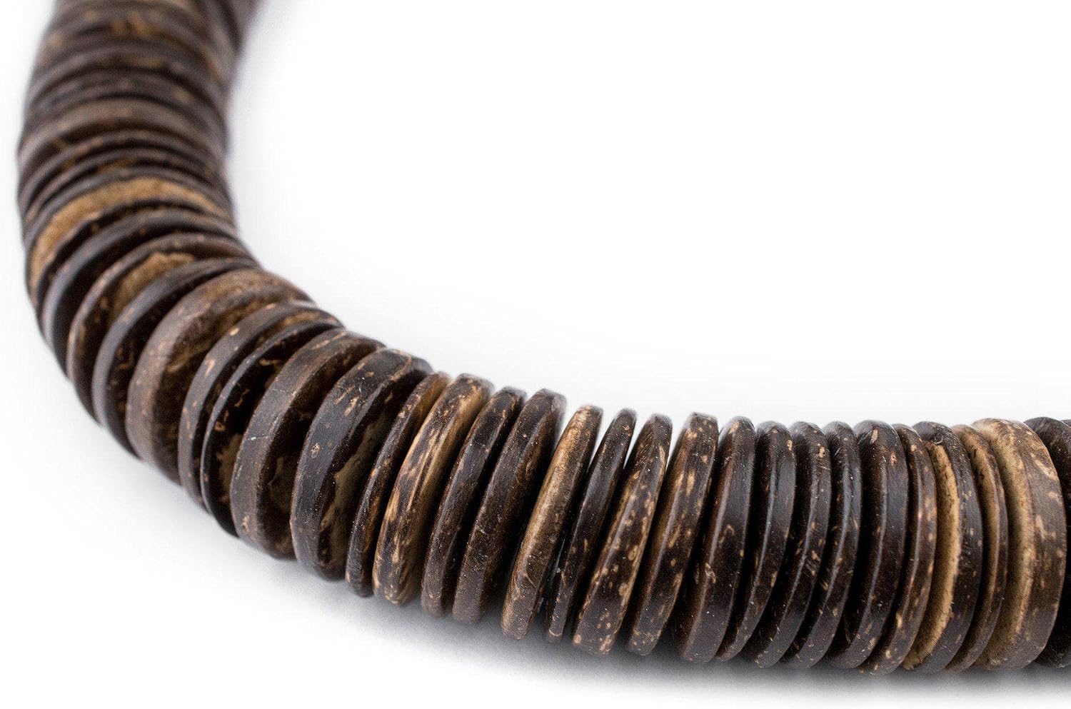 The Bead Chest Chocolate Disk Coconut Shell Beads (20mm)