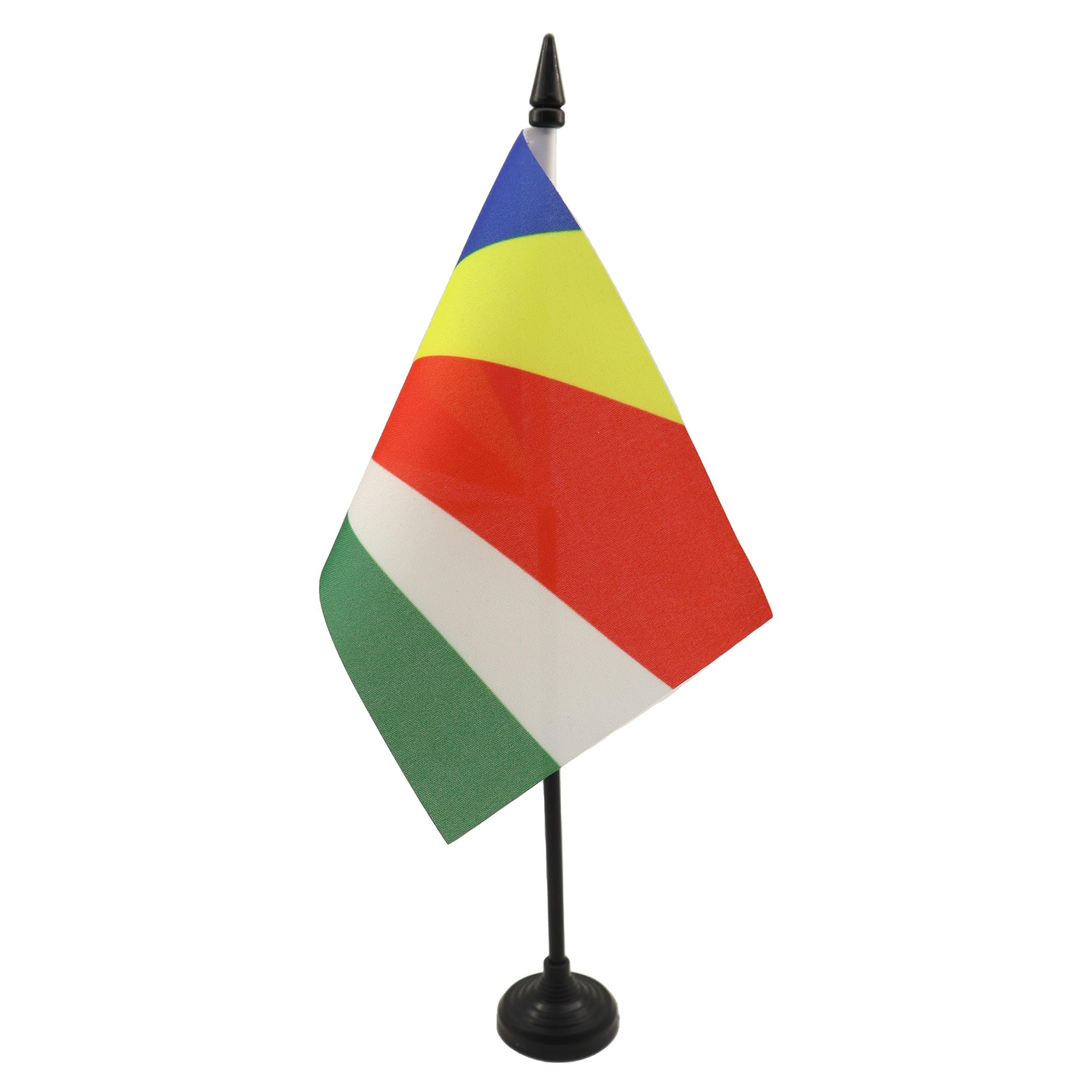 Bandiera Da Tavolo Sicilia AZ FLAG - 15x10 Cm | Bandierina Siciliana Per Interni Con Asta - Foto 7