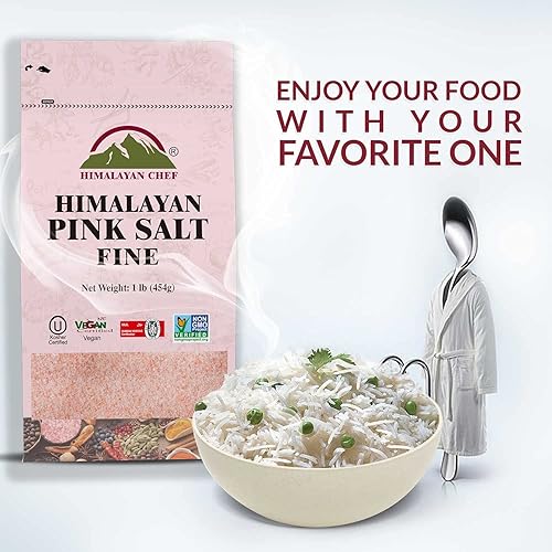 Miniatura 7 de WBM LLC sal rosa del Himalaya grano fino para hornear, cocinar y condimentar  1 libracada paquete de 6