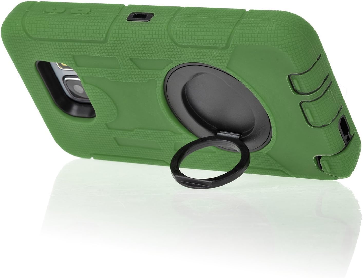 Note 5 Case,Galaxy Note 5 Case,BENTOBEN Samsung Galaxy Note 5 Case Shockproof Heavy Duty Hybrid Full Body Rugged Holster Protective Case for Samsung Galaxy Note 5 With Kickstand + Belt Clip Dark Green