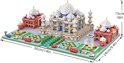 Miniatura 6 de SEMKY Juego de micro mini bloques Taj Mahal famoso modelo de monumento 5477 piezas - Juguetes de construcción y arquitectura regalos para niños y