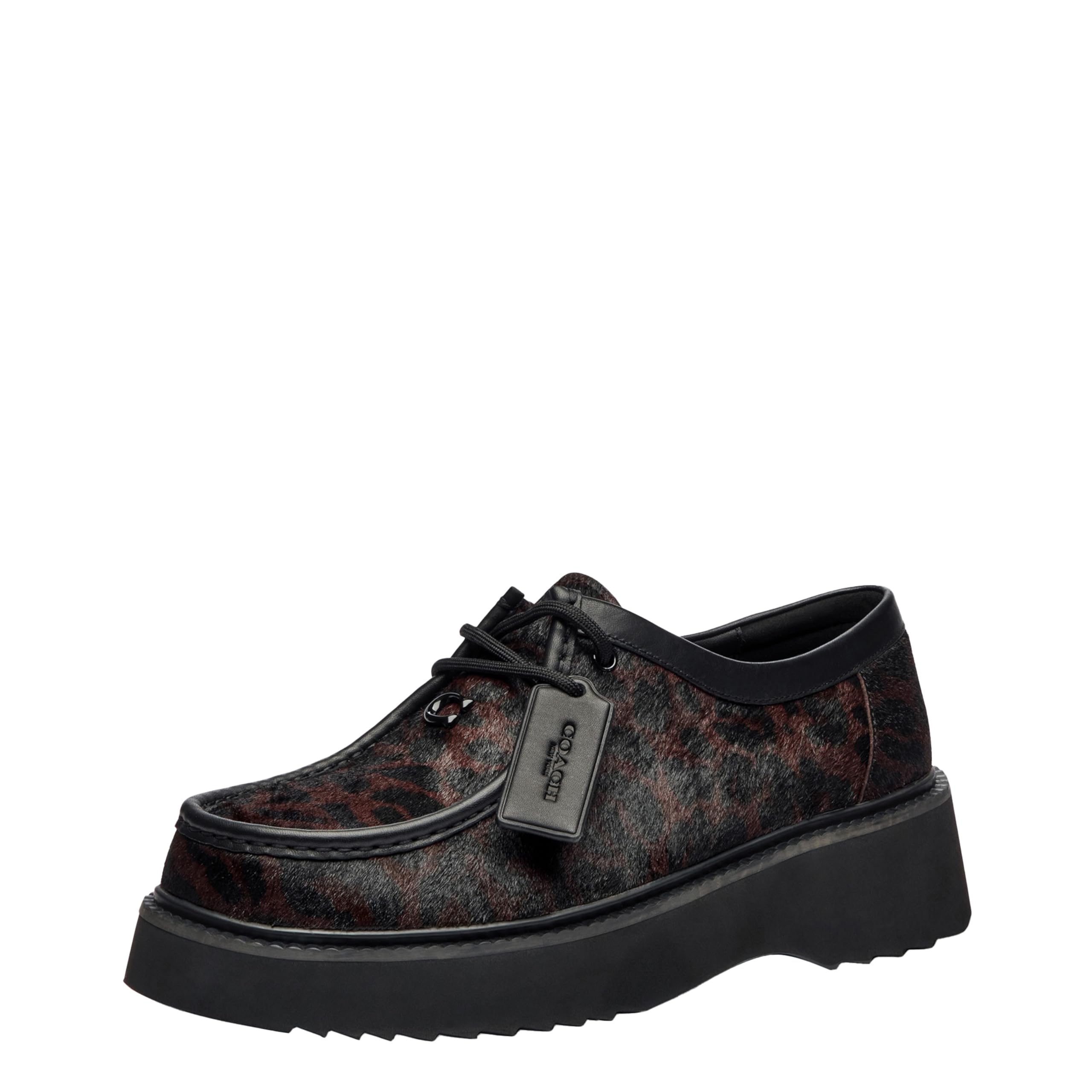 COACH mens Sculpted C Chukka Boot in Leopard Print
