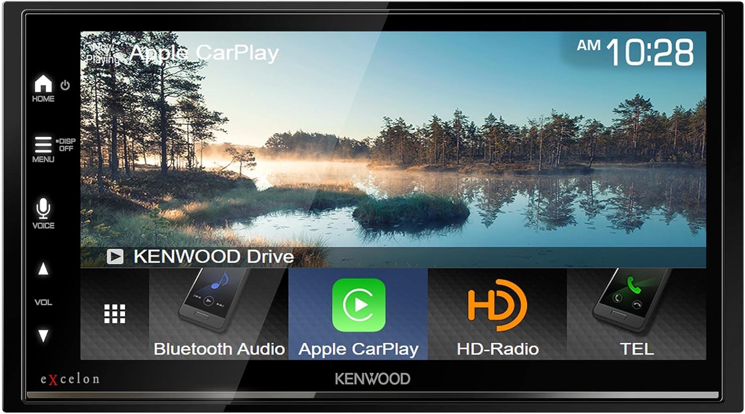 Kenwood DMX709S Multimedia Receiver (No CD) Compatible with Apple CarPlay & Android Auto (Renewed)