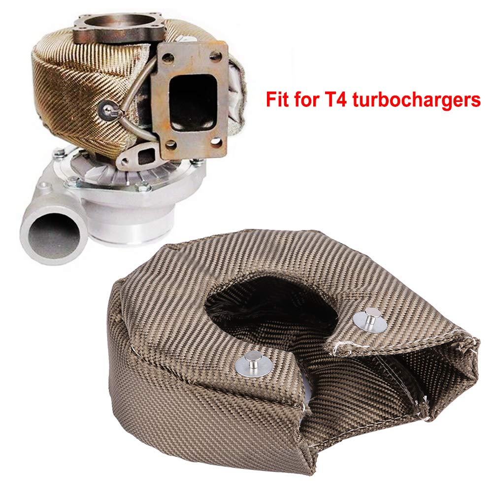 Couverture Turbo T3 / T4, Couverture de Bouclier Thermique de Turbocompresseur Turbo, Couverture de Chargeur Turbo pour Réduire la Chaleur Radiante