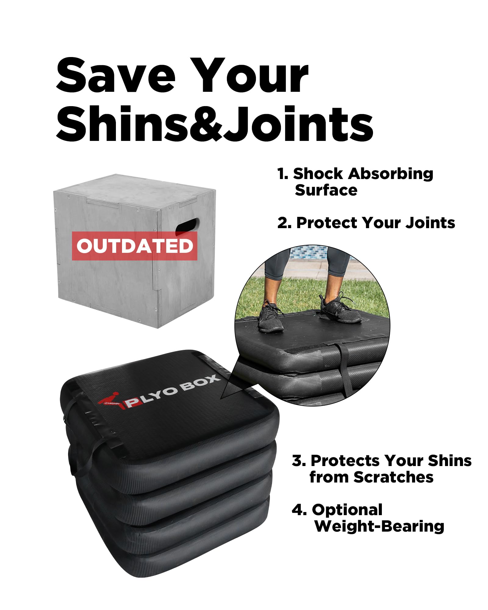 Plyometric Box Set Of 4 | Jump Boxes Ireland | Strength Equipment