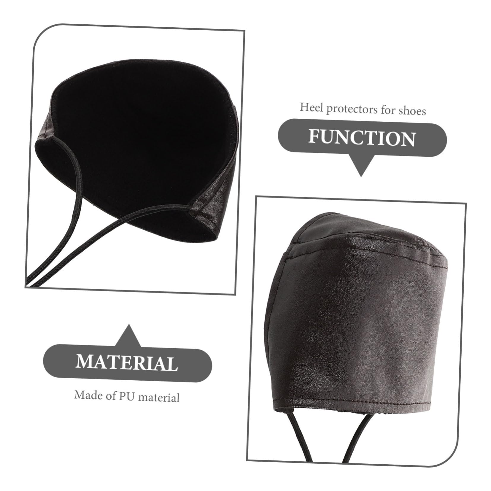 Didiseaon 8 Piezas cubierta del talón accesorios de coche accesorios para coche cubiertas de zapatos de para zapatos protección del calzado de tacones PU