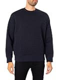 Men's All Over Logo Stretch Bonded Cotton Crewneck Sweatshirt