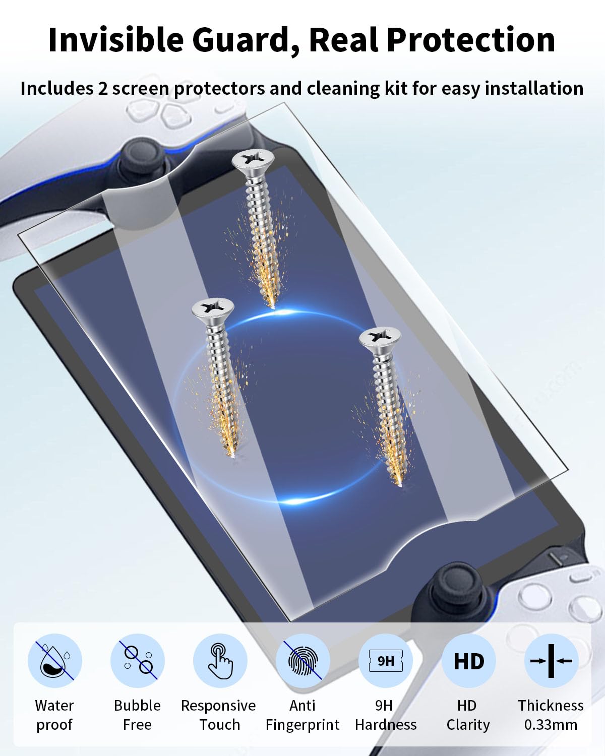 Kit Accessori 14 in 1 per PlayStation Portal (PS5 Remote Player), Custodia Rigida per PS Portal, Copertura in Silicone, 2 Proteggi Schermo, 4 Thumb Grips, Nero & Rosa