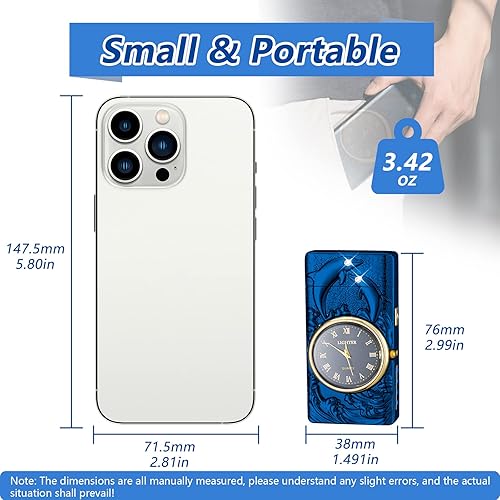 Miniatura 5 de TIKIUKI Encendedores fríos a prueba de viento, encendedor de arco, encendedores eléctricos, recargable, sin llama, encendedor de plasma con