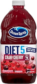 Ocean Spray Diet Cran-Cherry Cranberry Cherry Juice Drink, 64oz Bottle - 5 Cal, Vitamin C Rich, Low Sugar