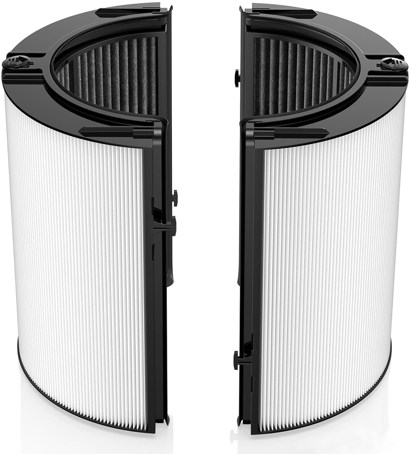 Zertylre 360° Combi 2 in 1 HEPA+Carbon Filter Compatible with Dyson TP09 HP09 TP07 HP07 TP06 HP06 PH03 PH02 PH01, H13 Grade True HEPA Replacement Filter (Black)
