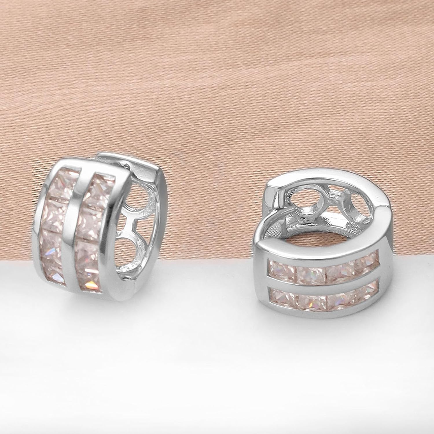 Hoop Earrings for Women 14K Gold/Platinum Plated Dangle Earrings Hoop Earrings for Women Jewelry - Image 4