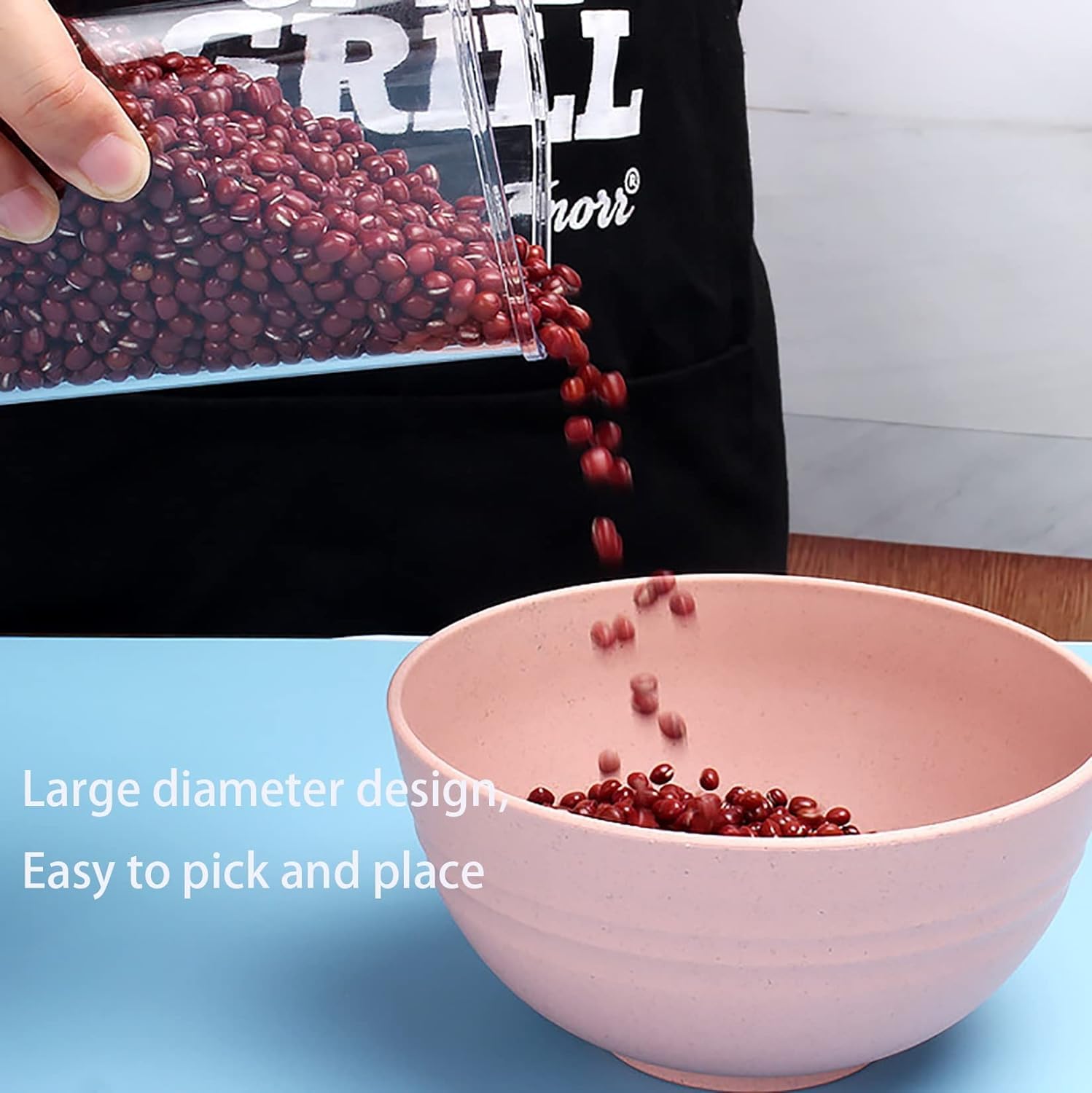 Set di contenitori per Alimenti da 1,2 Litri, contenitori Organizer per Frigorifero, Trasparenti, in Bianco e Nero, a Prova di perdite, ermetici, da Cucina, con Chiusura Facile, in Materiale