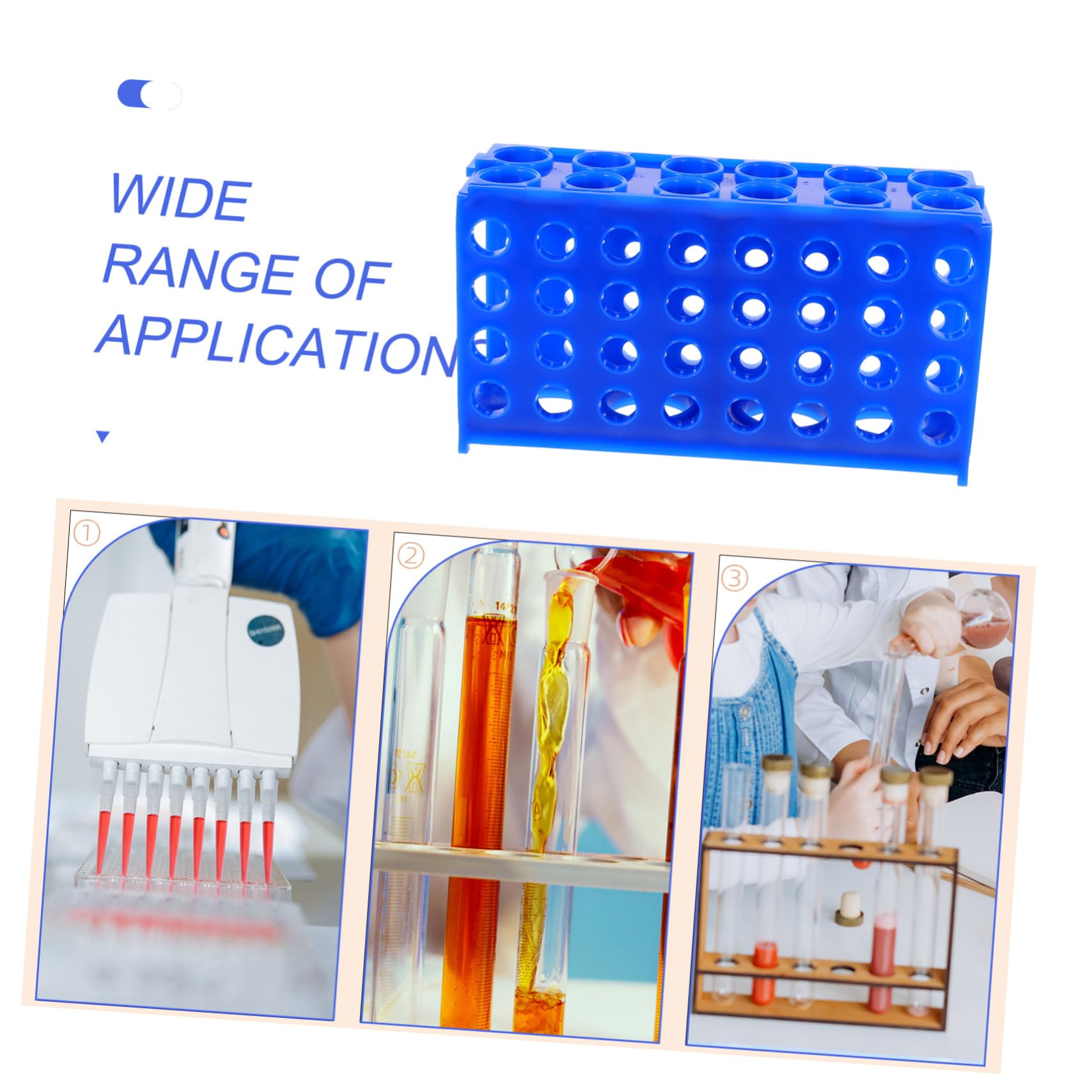 SOLUSTRE 5stücke Test Tubes Holder Wiederverwendbarer Probenröhrchenständer Stabiler Testtuben-organizer Für Laboranwendungen Vielseitig Einsetzbar Für Röhrchen Und